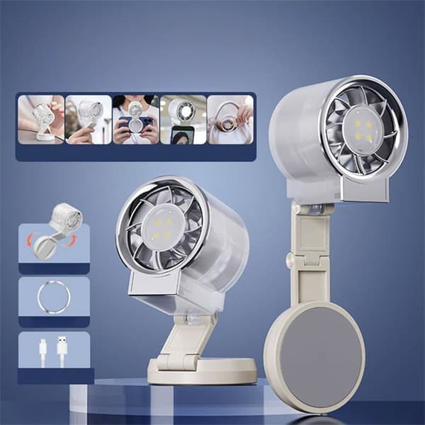 Portable Handheld Fan | 3 Adjustable Speeds and Foldable | Portable Handheld Fan - for Outdoor, Camping, Beach, Summer