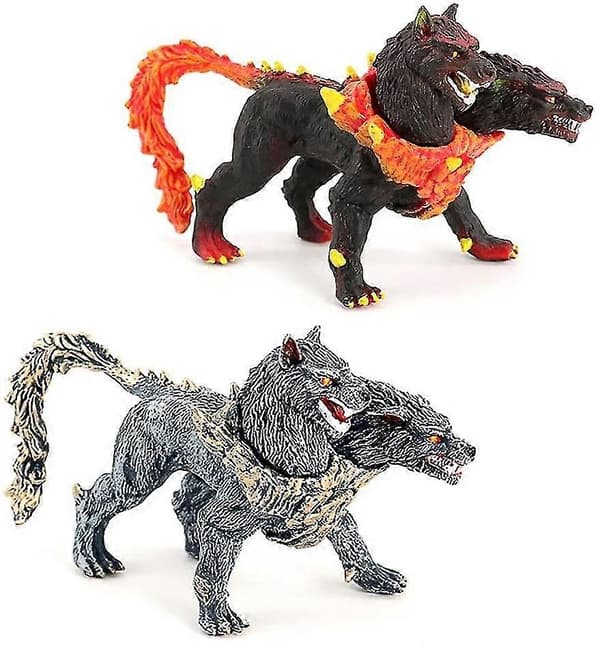 Tohovedet Eldrador Creatures Helvedeshund Legetøj Actionfigurer Mytiske Væsner Legetøj til Børn 7-12 År