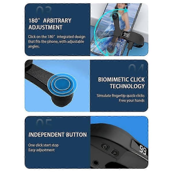 Automatic Clicker for Smartphones - Adjustable Speed Continuous Clicking for Gaming and Livestreaming Likes Reward [DB] Pink B 02 Pink B 02