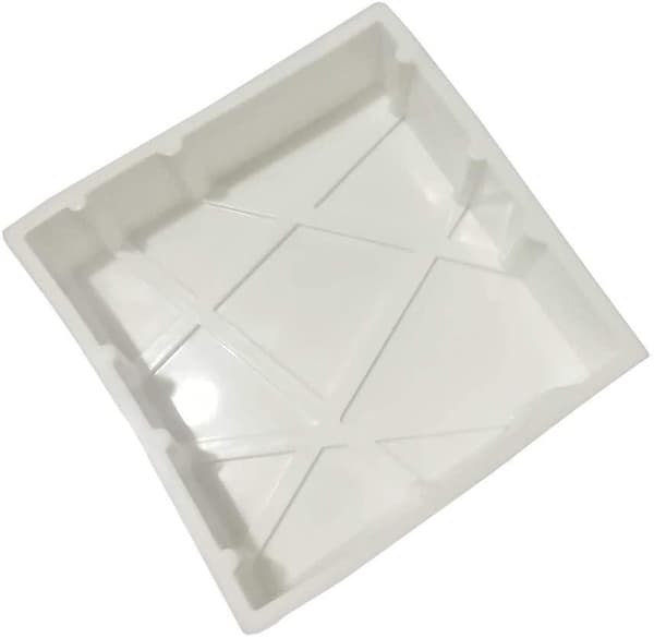 Firkantet mousseform | Silikonform Vit white