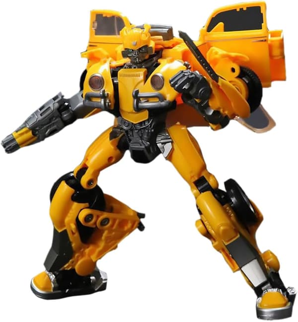 Deluxe Transformer Robot, Bumblebee og politibil, actionfigurer, manuelt samlet samlermodel, gave