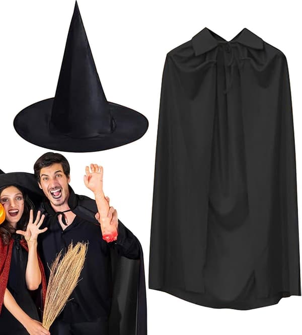 Halloween-kappe 140 cm, åndbar, til unge og voksne -