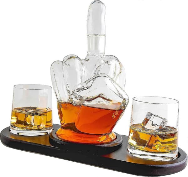 1L Long Finger Wine Decanter Whiskey Decanter Set Whiskey Decanter Set Hot