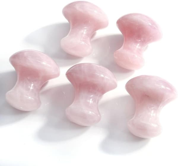 Mushroom Gua Sha Scraping Massage Tool Natural Stone Face DXGHC