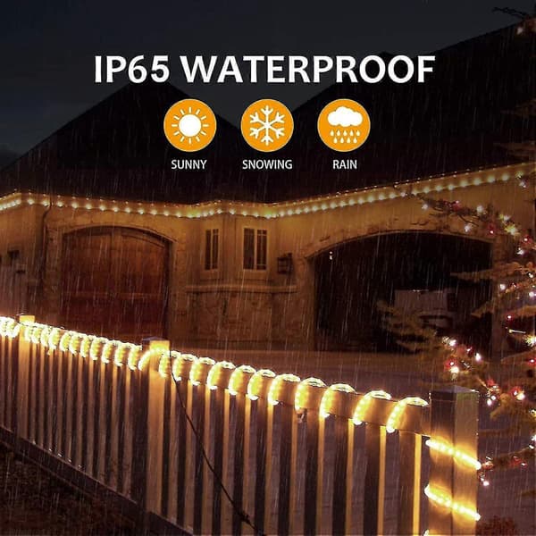 Othran 20m LED String Lights with Mains Power, Warm White Fairy Lights with Remote Control and Plug