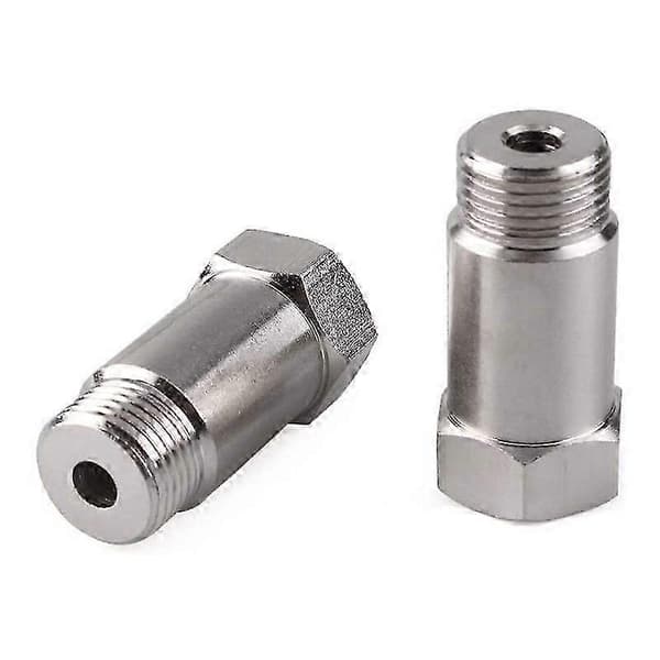 2 stk Bil Check Engine Light Eliminator O2 Oksygensensoradapter M18x1.5