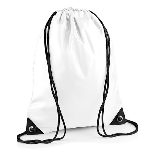 Bagbase Premium snøreveske En størrelse Hvit Hvit En størrelse Hvit