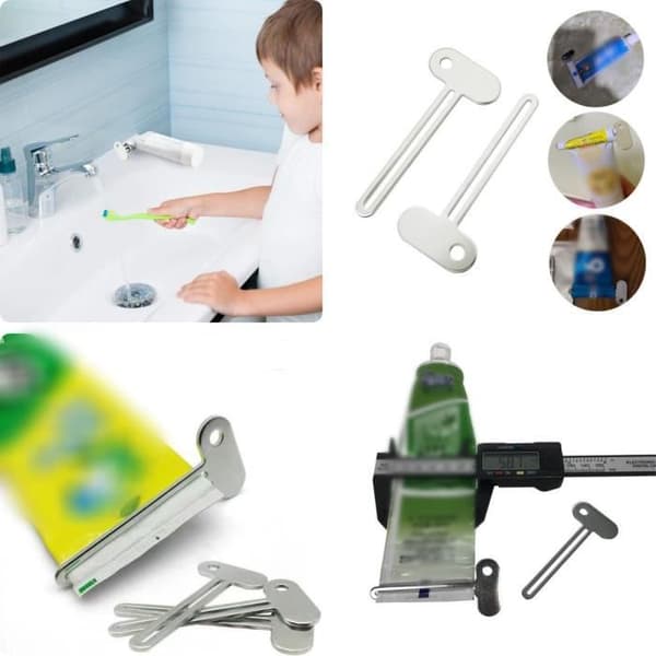 Toothpaste Squeezer, T-shaped Pigment Dispenser, Empty Toothpaste Tube Squeezer, Hand Cream Extruder (5 pcs)