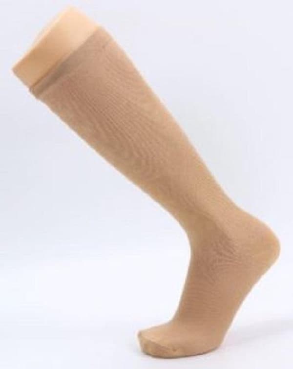 Støttestrømpe - Kompresjonsstrømpe - Støtte - Kompresjonsstrømper - Størrelse S/M - Beige