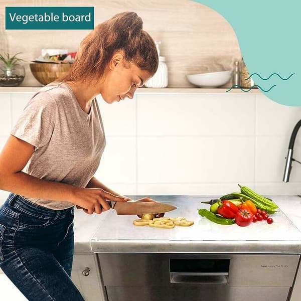 Acrylic Cutting Board for Kitchen Transparent Non-Slip Cutting Board