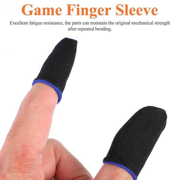 10 stk nylon gaming fingerhylse for mobilspill, elastisk -