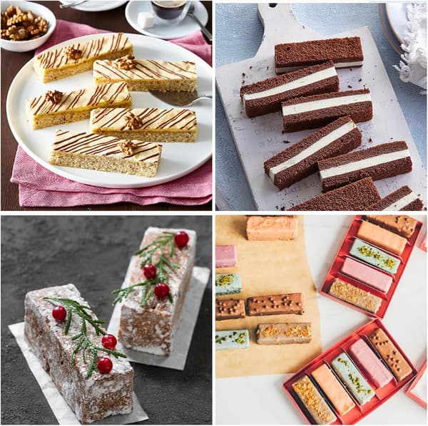 2-pak Granola Bar Silikoneforme, 12 Hulrum Rektangulær Energibarform, Morgenmadsbarforme til Ganache, Chokoladebar, Trøffel, Ch