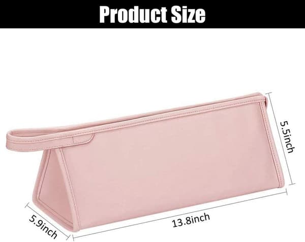Rejseetui til hårtørrer - PU-læder, vandtæt - til Dyson Supersonic & tilbehør - 35*14*13 cm - Rosa