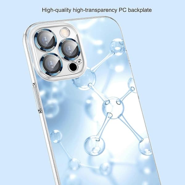 Transparent PC-telefonfodral med linsskydd för iPhone 13 Pro_yux