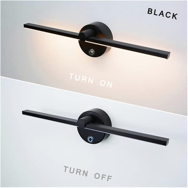 Wireless LED Picture Lights with Touch Dimmer 5W 300° Rotatable Adjustable Wall Sconces for Artwork and Portraits