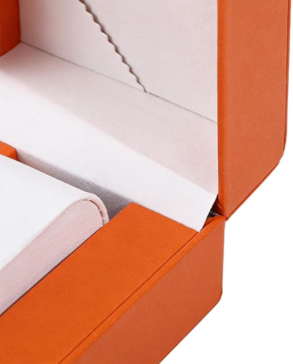 Urkasse i PU-læder, farve: orange - Farbe: Orange
