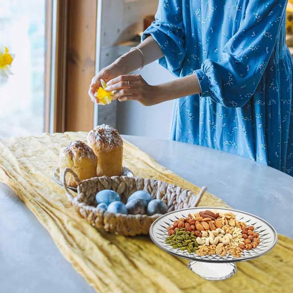 Kagefad i glas: Kagefad med fod til servering til fester