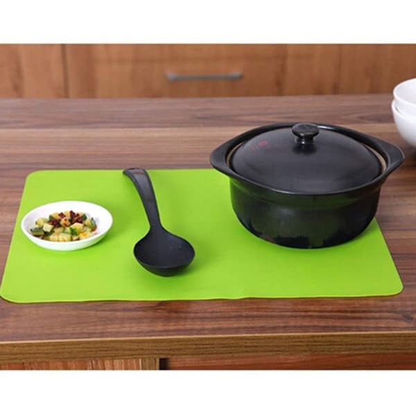 Food-grade silicone mat, non-stick, for kitchen baking, green KLB