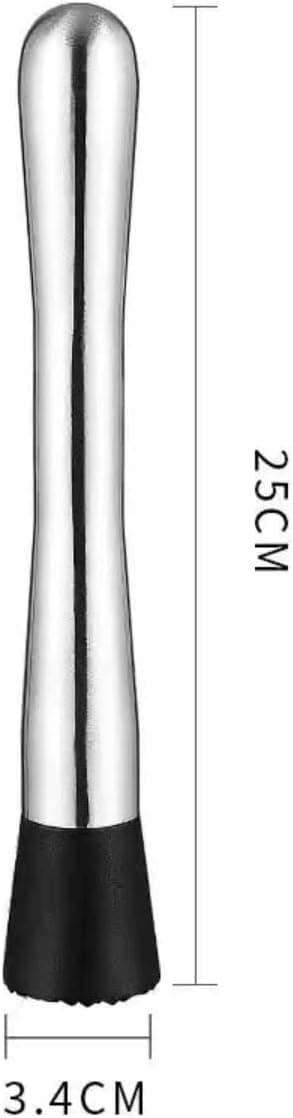 Is Muddler, 25CM Rostfritt Stål Cocktail Muddler, Bar Cocktail Mu