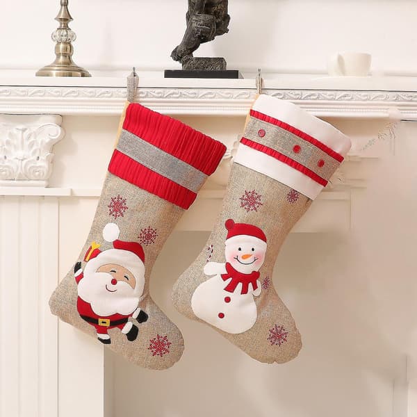 Julklappar God Jul Strumpor Jul Julstrumpa Present Godispåse Julgran Hängande
