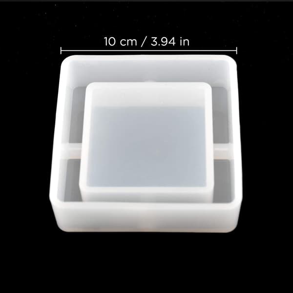 2 stk. askebægerforme i resin, epoxyharpiks med