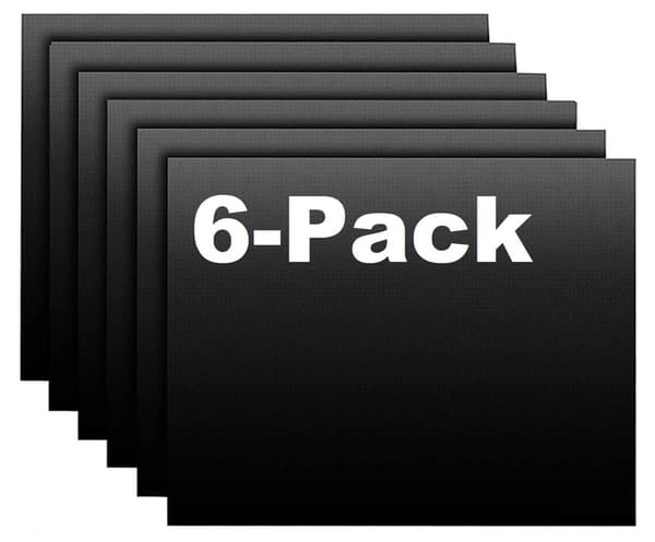 6-Pack Grill Mat Oven Mat & Baking Mat - Non Stick 300