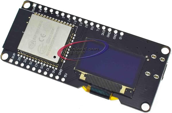 ESP32 CP2102 ja 0,96 tuuman OLED-kaksoismuotolevy -