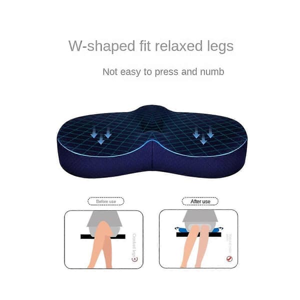 Memory Foam Cushion Slow Rebound Office Chair Cushion Support Cushion Sedentary Buttock Pain Relief