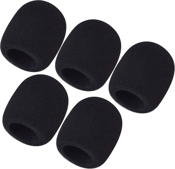 5-pack skummikrofonöverdrag Handhållen mikrofon vindruta (5-pack)