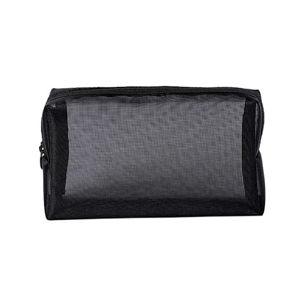 Sort Toilettaske: Organiser & Opbevar, 18x6x10cm Sort