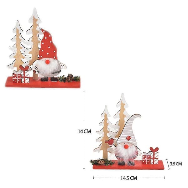 Christmas Table Decorations Wooden Compatible With Dining Room Cafe Kitchen Office Decor Christmas Tableware