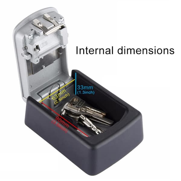 Key Cabinet with Code Lock in Durable Aluminum and Zinc Alloy