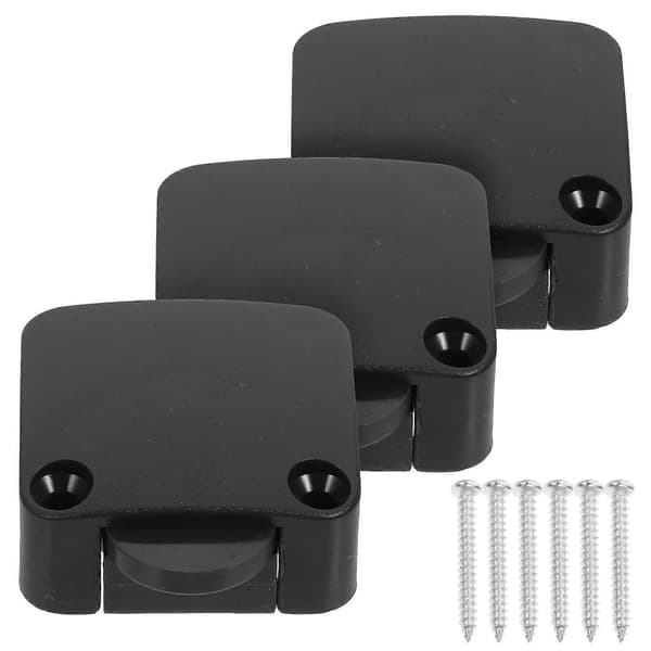 Furniture Light Switch High Quality Flame Retardant Material Cabinet 3-pack Black Black 3.8X3.3cm