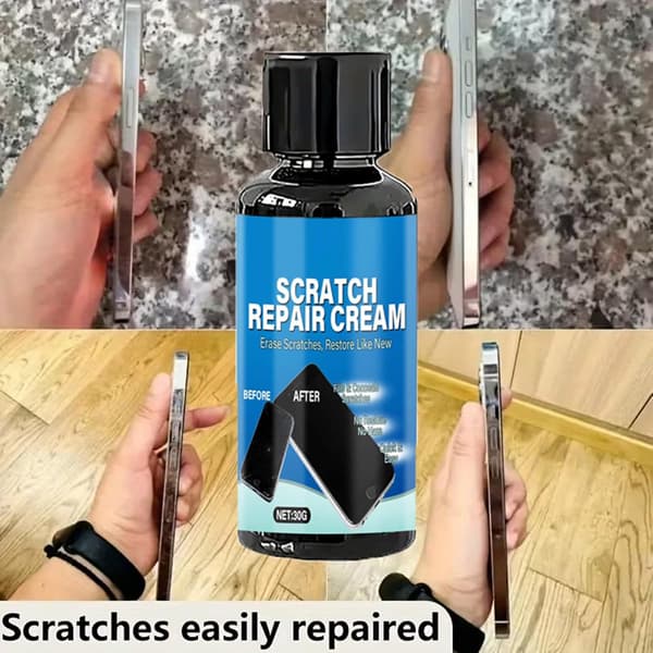 smartphone Kratzer repair with as complete quick solution 100g+sponge - 100g+schwamm