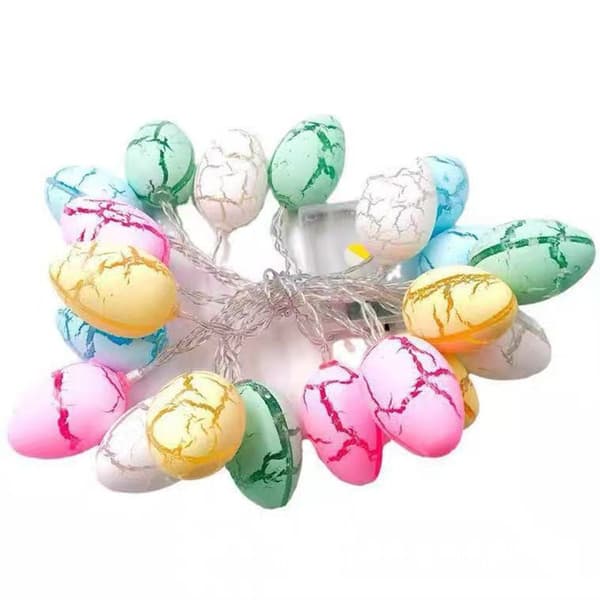 Easter light string with battery operation, Easter decorations with 20 colorful LED lights KLB