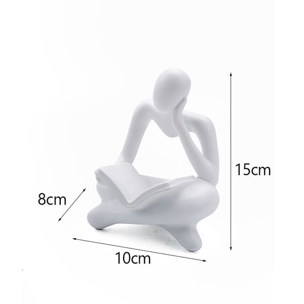 Modern Reader Statue Mini Ornament Home Decor Human Figure