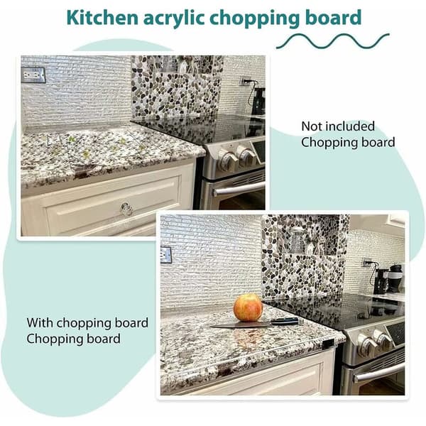 Acrylic Cutting Board for Kitchen Transparent Non-Slip Cutting Board