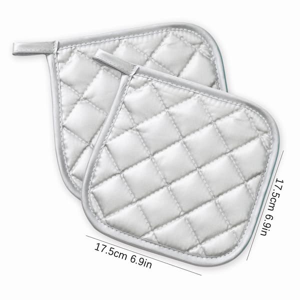 Silikonbelegg, bomullsgryteunderlag, 8 tommer x 8 tommer, vattert, opptil
