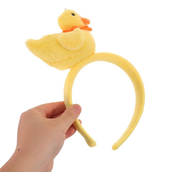Kawaii for påske gule ender pannebånd i plysj med plast enkelt å bære og ferdigmontert til bursdagsfester -