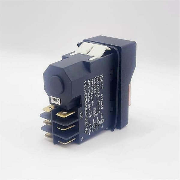 KJD17 6-polig elektromagnetisk start tryckknappsbrytare 18A AC127V IP55 Vattentät säkerhetsutrustning