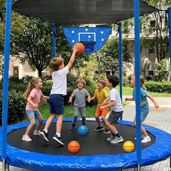 Koripallopaneeli trampoliinisettiin Dunk blue - blau