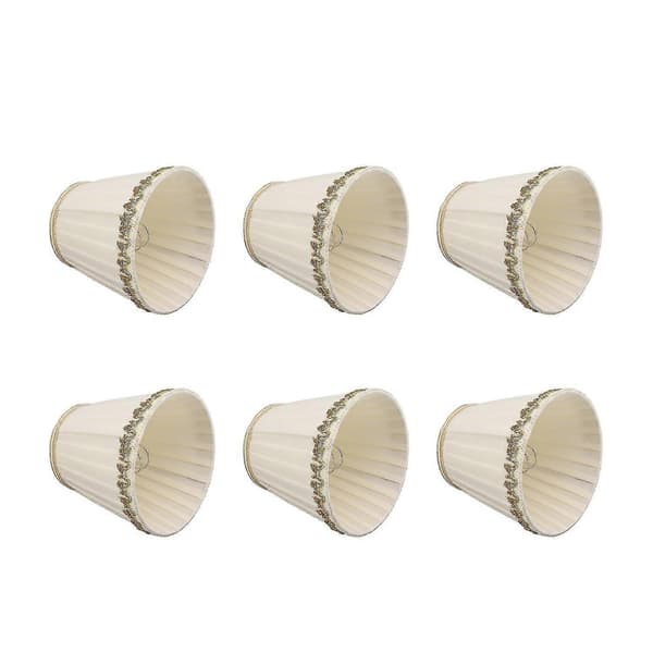 6 Pcs Small Lampshades Safe Soft Easy Installation Modern Lightweight Table Lamp Shade for E14 Bulb