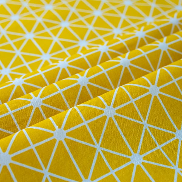 Rund polyester-bomullsduk med en diameter på 140 cm
