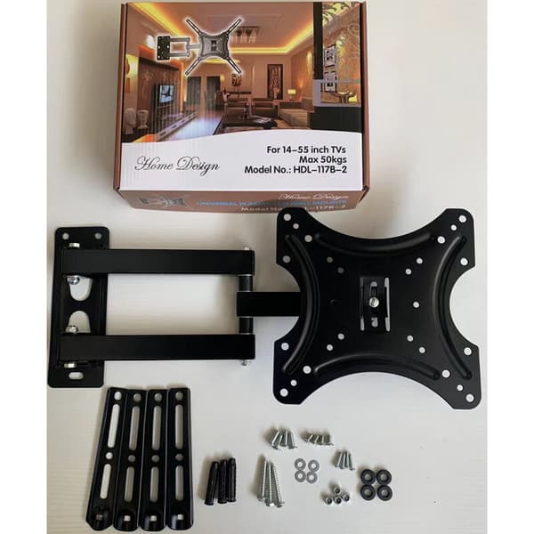 32-55\" Adjustable Wall Mount Bracket TMX200 Rotating TV Mount with Spirit Level (14-43 inch SS117B-2)