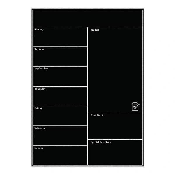 Magnetisk whiteboard til køleskab, blød whiteboard, mobil ugeplanlægger