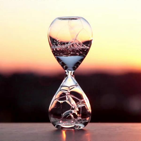 Glas Flydende Bevægelse Sandtimer Flydende Boble Timeglas Sandglas Timere til Studerende Lærere og Kontor Lyserød