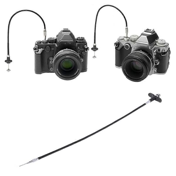 40cm/15,75in Camera Shutter Release Cable Universal Mechanical Release Wire Remote Cables for Film Cameras