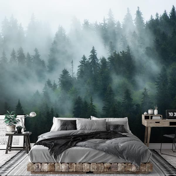 Non-woven Tapetmural Skogdimma Modern Fleece Vardagsrum DXGHC