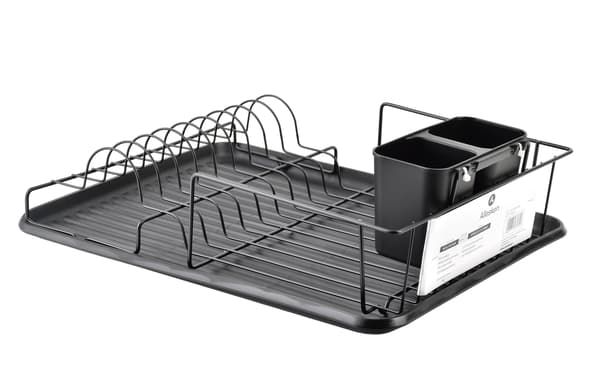 BASIC KITCHEN Tiskiteline mustaa metallia 42,5x31,5x13,4 cm