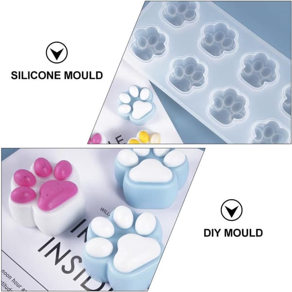 2 stk DIY silikone kattepote støbeforme til smykkefremstilling, nemme at afforme og robuste silikoneforme